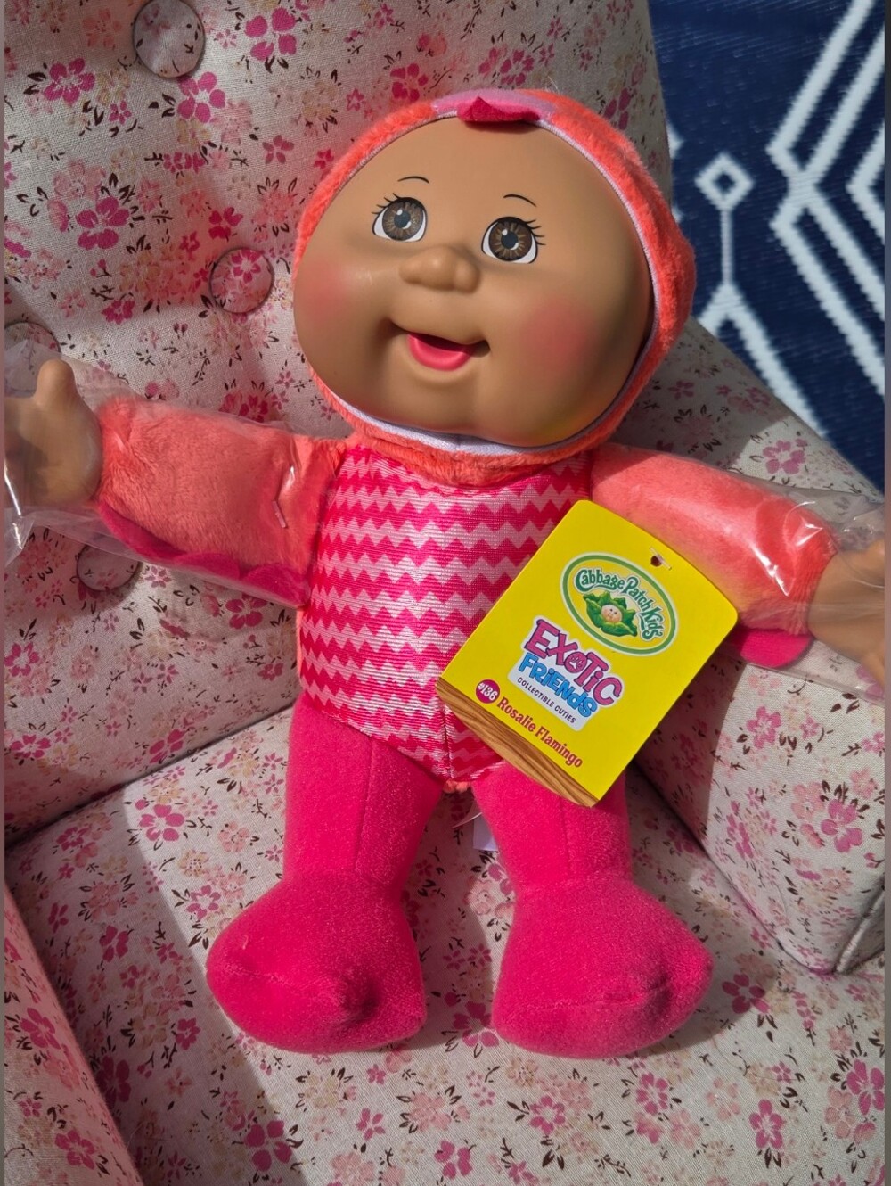 CABBAGE PATCH KIDS Rosalie Flamingo Plush Doll - Pink Collectible #138